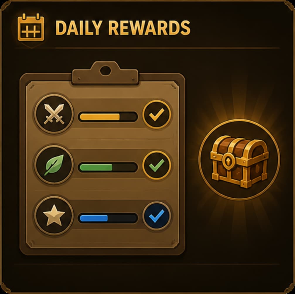 Daily rewards illustration